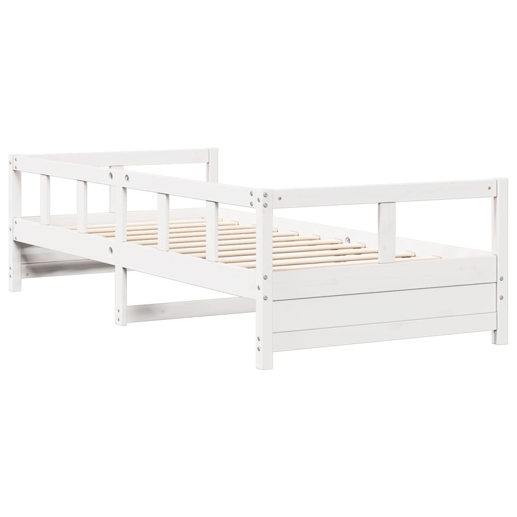 Daybed without Mattress White 80x200 cm Solid Wood Pine